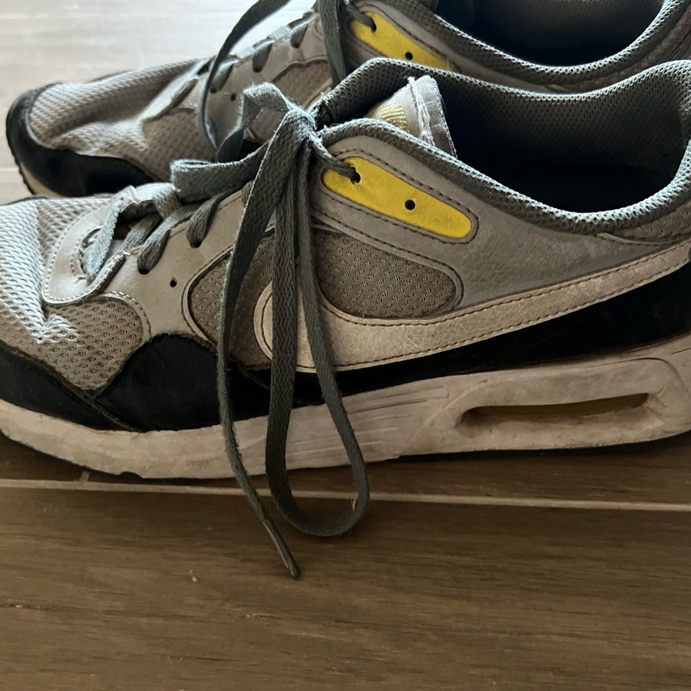 Men's Gray and Black Nike Air Shoes